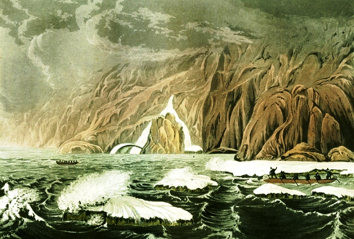 Expedition Doubling Cape Barrow, July 25, 1821, by Sir George Back