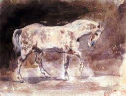Horse (Cheval) (watercolour)