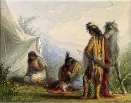 Indian Courtship by Jacob Alfred Miller