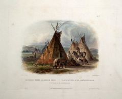 A Skin Lodge of an Assiniboin Chief