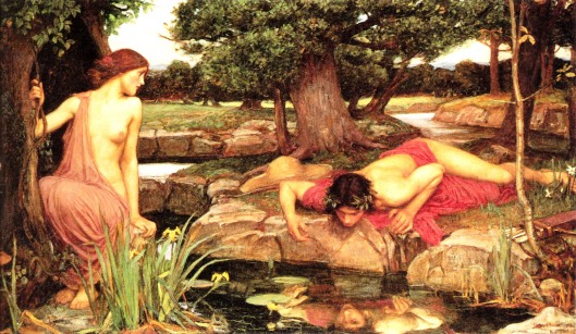 Echo and Narcissus by John William Waterhouse, 1903 (Photo credit: WikiArt)