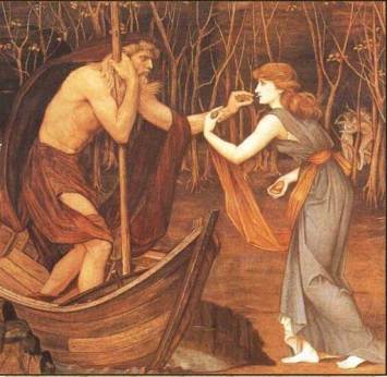 Psyche and Charon by John Roddam Spencer Stanhope, 1883 (WikiArt.org)