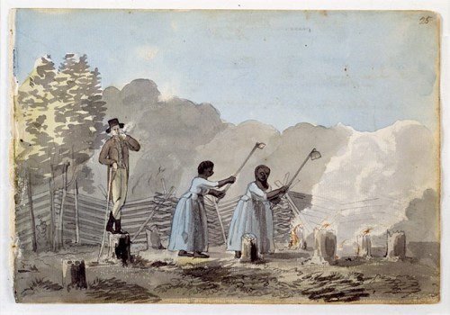 New_France_4_3_Overseer-and-slaves-Latrobe-500x350